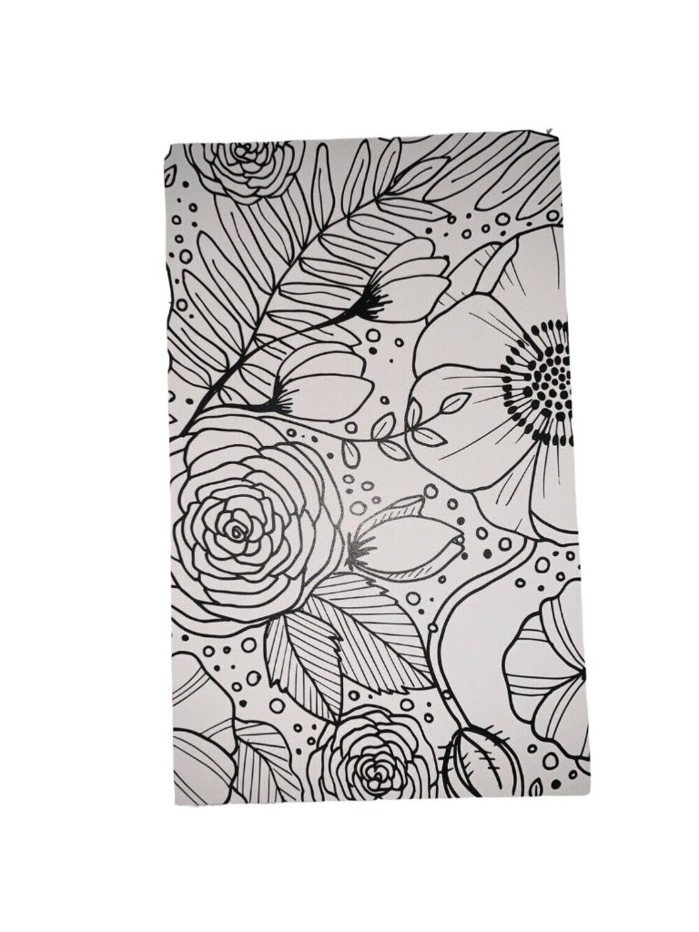 LimeLife Dashboard A5 Black White Coloring Cahier Travelers Notebook Insert